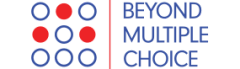 Logo: three by three open circles with three filled in. Line separating this graphic from "Beyond Multiple" Choice