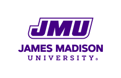 logo: purple JMU above James Madison University